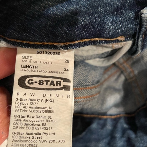 G-Star Raw ARC 3D Loose Tapered Mens Jeans Size W29 L34 Mid Blue Wash. - Picture 10 of 10
